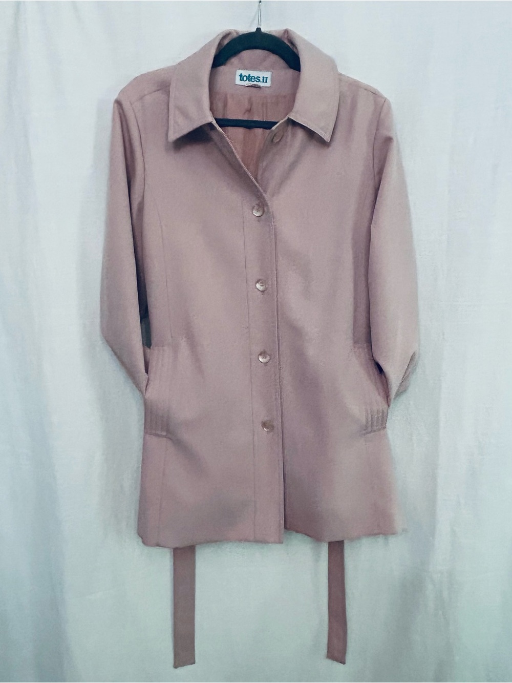 Vintage Totes II Dusty Rose‎ Short Trench Coat
